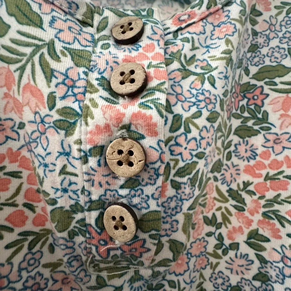 Btween Floral Flutter-Sleeve Romper 🌸🌿✨